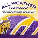 Franklin Sports NFL Minnesota Vikings Football - Youth Football - Mini 8.5" Rubber Ball - Perfect for Kids - Team Logos and Colors