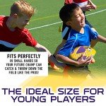 Franklin Sports NFL Minnesota Vikings Football - Youth Football - Mini 8.5" Rubber Ball - Perfect for Kids - Team Logos and Colors