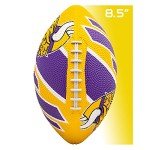 Franklin Sports NFL Minnesota Vikings Football - Youth Football - Mini 8.5" Rubber Ball - Perfect for Kids - Team Logos and Colors