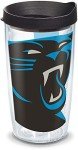 Tervis Made in USA Double Walled NFL Carolina Panthers Insulated Tumbler Cup Keeps Drinks Cold & Hot, 16oz, Colossal