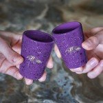 Rico Industries NFL Football Baltimore Ravens 2oz Ceramic Shot Glass for Fans, Laser Engraved In Team Color Single Shot Glass