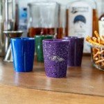 Rico Industries NFL Football Baltimore Ravens 2oz Ceramic Shot Glass for Fans, Laser Engraved In Team Color Single Shot Glass