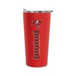 Rico Industries NFL Football Tampa Bay Buccaneers 18oz Soft Touch, Easy Grip Tumbler