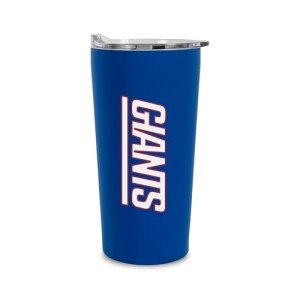 Rico Industries NFL Football New York Giants 18oz Soft Touch, Easy Grip Tumbler