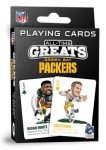 MasterPieces Family Games - Green Bay Packers All-Time Greats Playing Cards - Officially Licensed Playing Card Deck for Adults, Kids, and Family
