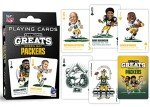 MasterPieces Family Games - Green Bay Packers All-Time Greats Playing Cards - Officially Licensed Playing Card Deck for Adults, Kids, and Family