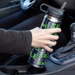 Rico Industries NFL Football Seattle Seahawks 22oz Stainless Steel Tumbler with Lid - Great For Coffee, Tea, Water or Cocktails