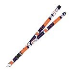 Rico Industries NFL Football Denver Broncos 19" x 1" Premium Unisex-Adult Safety Breakaway Lanyard - Flash