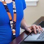 Rico Industries NFL Football Denver Broncos 19" x 1" Premium Unisex-Adult Safety Breakaway Lanyard - Flash