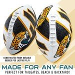 Franklin Sports NFL Jacksonville Jaguars Football - Youth Football - Mini 8.5" Rubber Ball - Perfect for Kids - Team Logos and Colors