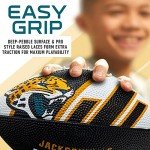 Franklin Sports NFL Jacksonville Jaguars Football - Youth Football - Mini 8.5" Rubber Ball - Perfect for Kids - Team Logos and Colors