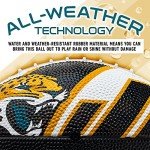 Franklin Sports NFL Jacksonville Jaguars Football - Youth Football - Mini 8.5" Rubber Ball - Perfect for Kids - Team Logos and Colors