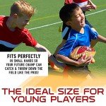 Franklin Sports NFL San Francisco 49ers Football - Youth Football - Mini 8.5" Rubber Ball - Perfect for Kids - Team Logos and Colors