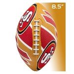 Franklin Sports NFL San Francisco 49ers Football - Youth Football - Mini 8.5" Rubber Ball - Perfect for Kids - Team Logos and Colors