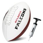 Franklin Sports NFL Atlanta Falcons Autograph Football - Official Size White Panel Souvenir Football for Autographs + Signatures - NFL Team Fan Shop Memorabilia Ball for Display