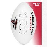 Franklin Sports NFL Atlanta Falcons Autograph Football - Official Size White Panel Souvenir Football for Autographs + Signatures - NFL Team Fan Shop Memorabilia Ball for Display