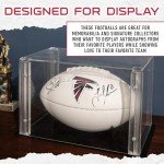 Franklin Sports NFL Atlanta Falcons Autograph Football - Official Size White Panel Souvenir Football for Autographs + Signatures - NFL Team Fan Shop Memorabilia Ball for Display