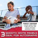 Franklin Sports NFL Atlanta Falcons Autograph Football - Official Size White Panel Souvenir Football for Autographs + Signatures - NFL Team Fan Shop Memorabilia Ball for Display