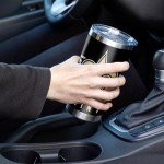 Rico Industries NFL Football New Orleans Saints 20oz Stainless Steel Tumbler with Lid - Great For Coffee, Tea, Water or Cocktails