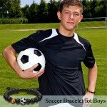 EFVISD Soccer Bracelet for Teenage Boys, Boys Soccer Gifts for Teen Boys Son Grandson Brother Nephew Friend Soccer Players