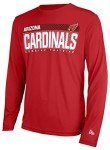 New Era NFL Men's MEASURED LS POLY DRI-TEK TEE CARDINALS CARDINAL Size MXXL