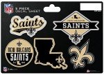 Rico Industries NFL New Orleans Saints Die-Cut Decal Sheet, Small, 5-Piece
