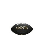 WILSON Sporting Goods NFL New Orleans Saints Team Logo Football , Black, Mini Size