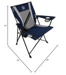 Kijaro Sports Fan Folding Chair, 26" L x 35.5" W x 37" H, Dallas Cowboys