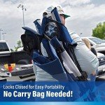 Kijaro Sports Fan Folding Chair, 26" L x 35.5" W x 37" H, Dallas Cowboys