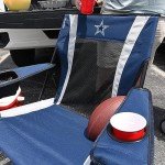Kijaro Sports Fan Folding Chair, 26" L x 35.5" W x 37" H, Dallas Cowboys