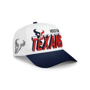 FOCO Men's Houston Texans Cap NFL Team Logo Lineman Marquee RF Hat, White
