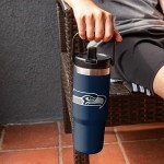 FOCO Seattle Seahawks NFL 30 oz Straw Tumbler