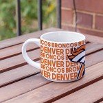 Rico Industries NFL Football Denver Broncos 14 oz Metro Ceramic Coffee Mug