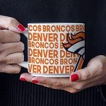 Rico Industries NFL Football Denver Broncos 14 oz Metro Ceramic Coffee Mug