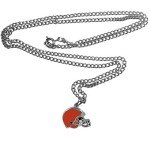 NFL Siskiyou Sports Fan Shop Cleveland Browns Chain Necklace with Small Charm 22 inch Team Color