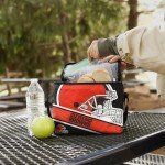 FOCO Cleveland Browns Big Logo Stripe 6 Pack Cooler