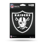 Rico Industries NFL Football Las Vegas Raiders Carbon Fiber 5" x 7" Vinyl Die-Cut Decal - Car/Truck/Home Accessory