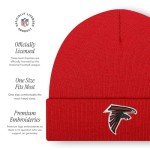 FOCO Men's Atlanta Falcons NFL Logo Basic Beanie Hat, Team Color