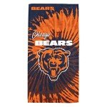 Northwest NFL Chicago Bears Unisex-Adult Beach Towel, 30" x 60", Psychedelic