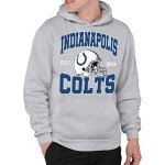 Junk Food Clothing x NFL - Indianapolis Colts - Team Helmet - Unisex Adult Pullover Fleece Hoodie for Men and Women - Size Large
