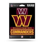 Rico Industries NFL Washington Commanders Triple Play Decal Set 5" x 7" (3 Decals)