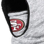 FOCO San Francisco 49ers NFL Heather Grey Big Logo Hooded Gaiter