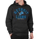 Junk Food Clothing x NFL - Detroit Lions - Classic Team Logo - Unisex Adult Pullover Fleece Hoodie for Men and Women - Size Medium