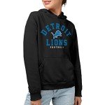 Junk Food Clothing x NFL - Detroit Lions - Classic Team Logo - Unisex Adult Pullover Fleece Hoodie for Men and Women - Size Medium
