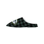 FOCO Men's NFL Green Bay Packers Sherpa Lined Buffalo Check Memory Foam Slippers, Medium (9-10)
