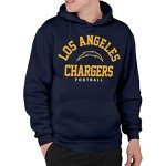 Junk Food Clothing x NFL - Los Angeles Chargers - Classic Team Logo - Unisex Adult Pullover Fleece Hoodie for Men and Women - Size Large