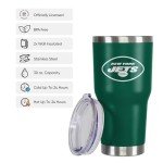 FOCO New York Jets NFL Team Logo 30 oz Tumbler - Green