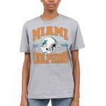 Junk Food Clothing x NFL - Miami Dolphins - Team Helmet - Unisex Adult Short Sleeve Fan T-Shirt for Men and Women - Size Large