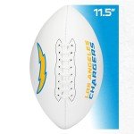 Franklin Sports NFL Los Angeles Chargers Autograph Football - Official Size White Panel Souvenir Football for Autographs + Signatures - NFL Team Fan Shop Memorabilia Ball for Display