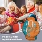 QUVAEKW Cool Football Hoodie for Men, Classic Pullover Hooded Sweatshirts, Sport Apparel for Fans Gift